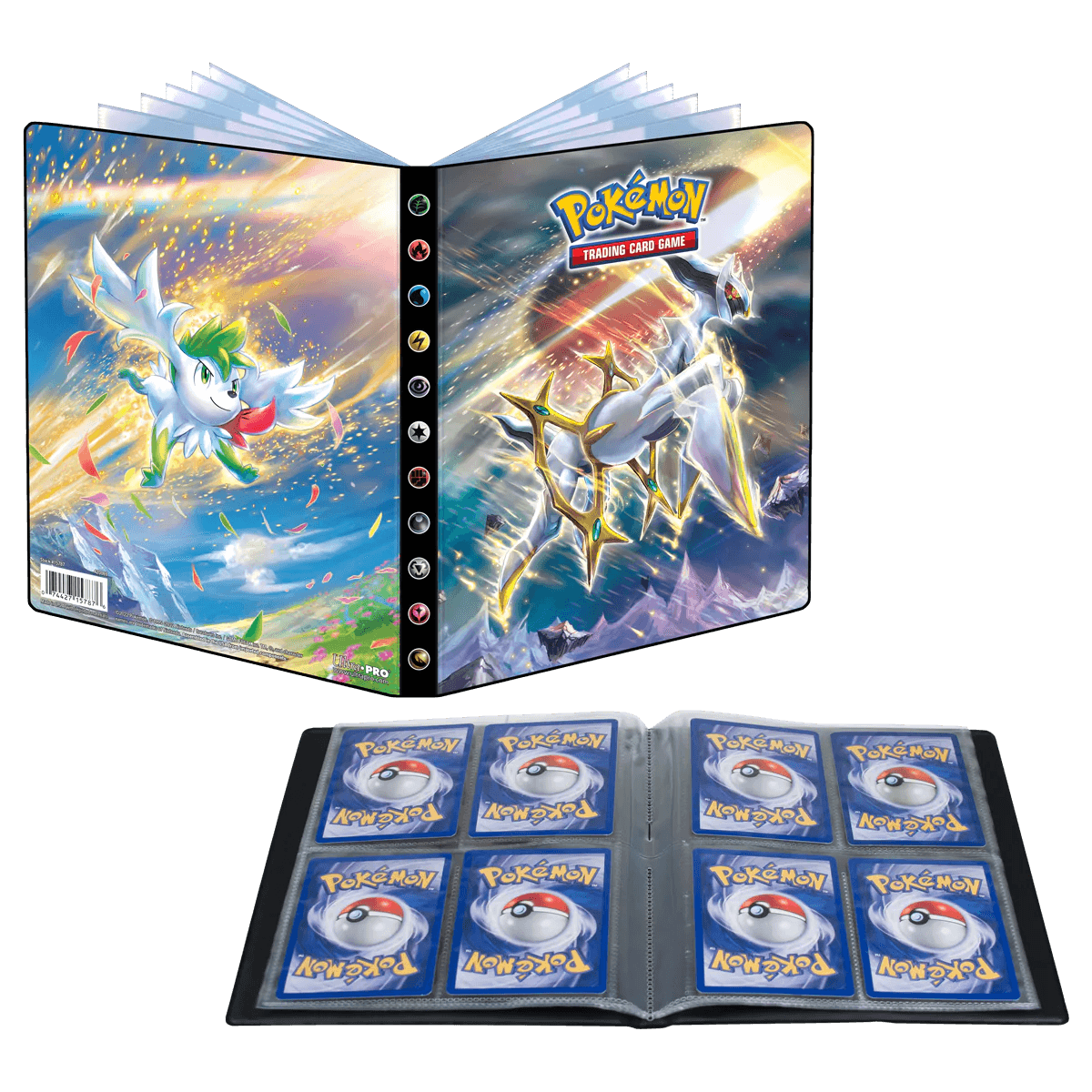 Pokemon - Ultra PRO Binder 4 - Pocket - Arceus & Shaymin (Holds 80 cards & 4 Oversize cards) Ultra PRO 074427157876