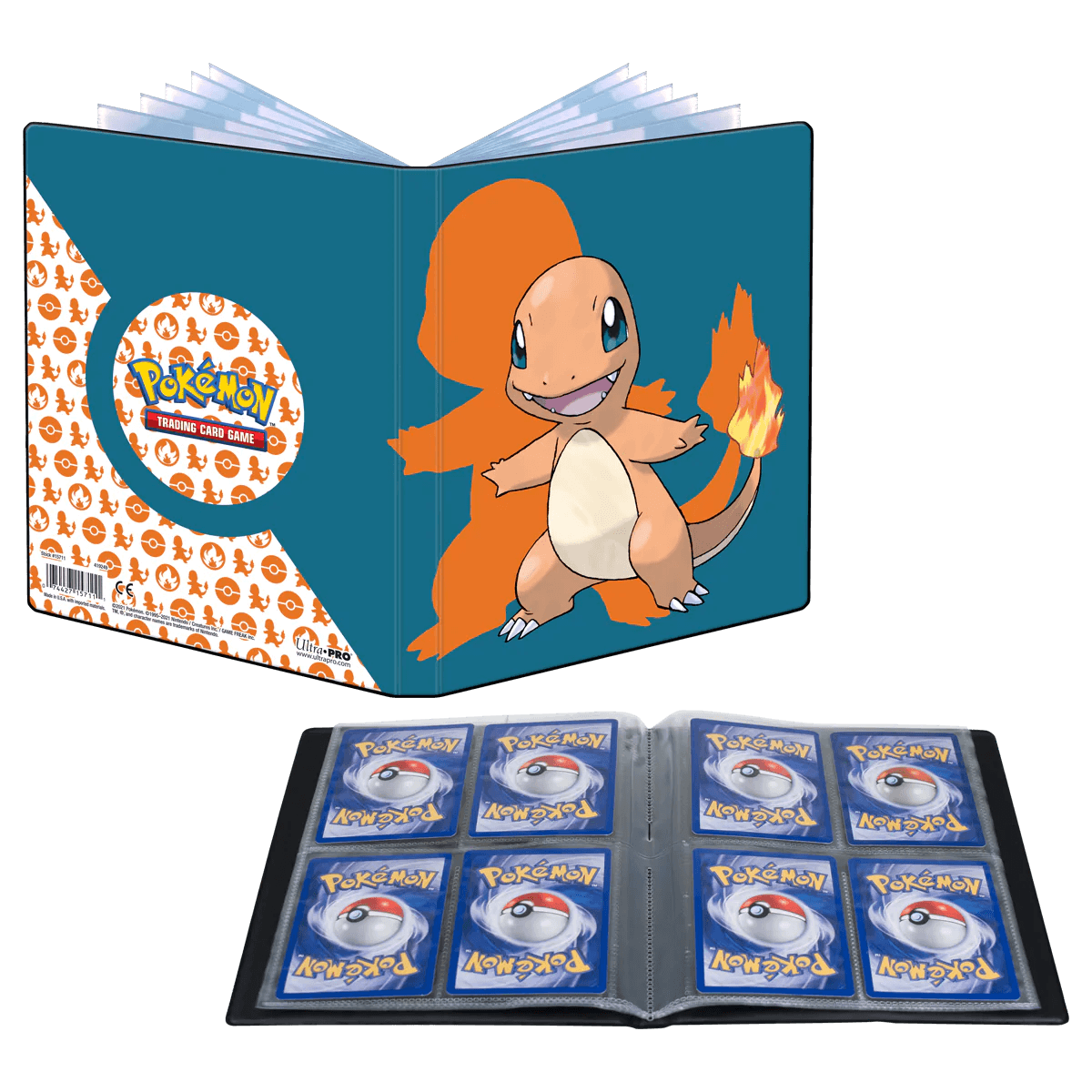 Pokemon - Ultra PRO Binder 4 - Pocket - Charmander (Holds 80 cards & 4 Oversize cards) Ultra PRO 074427157111