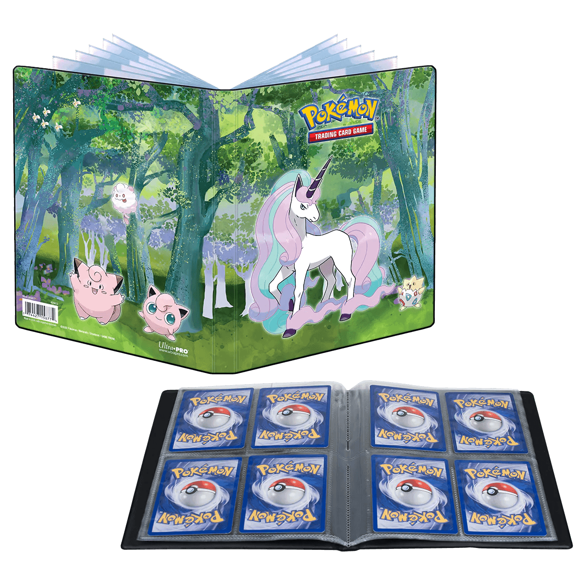 Pokemon - Ultra PRO Binder 4 - Pocket - Gallery Series Enchanted Glade (Holds 80 cards & 4 Oversize cards) Ultra PRO 074427158774