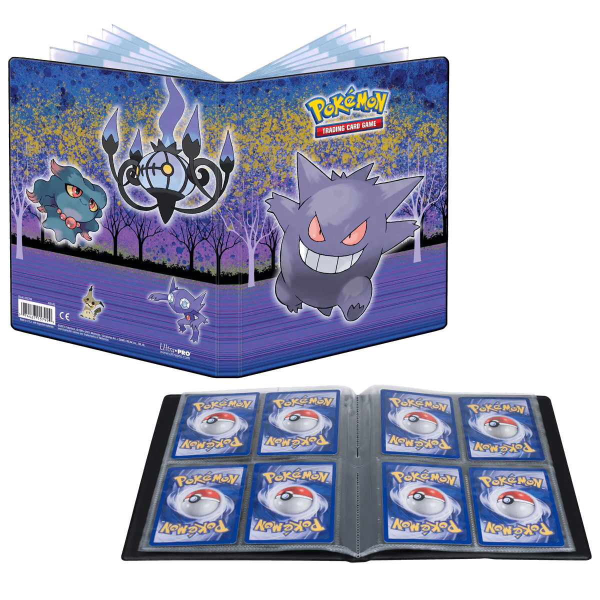 Pokemon - Ultra PRO Binder 4 - Pocket - Gallery Series Haunted Hollow (Holds 80 cards & 4 Oversize cards) Ultra PRO 074427157999