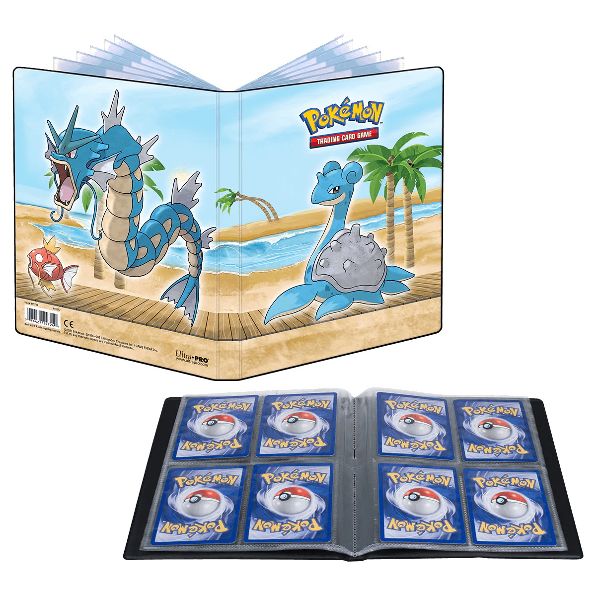 Pokemon - Ultra PRO Binder 4 - Pocket - Gallery Series Seaside (Holds 80 cards & 4 Oversize cards) Ultra PRO 074427157241