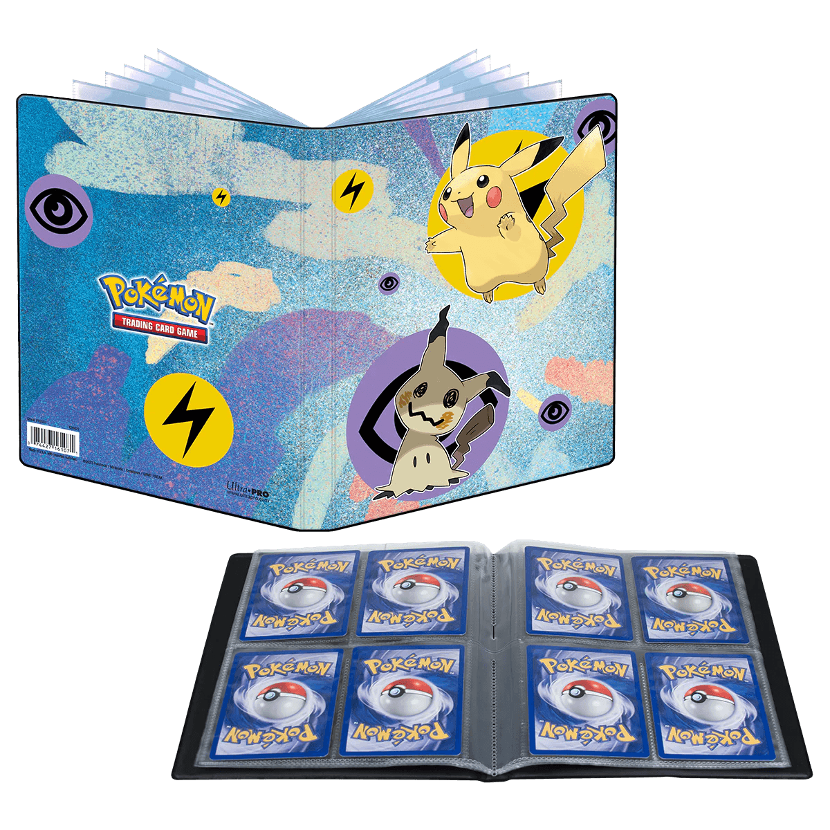 Pokemon - Ultra PRO Binder 4 - Pocket - Pikachu & Mimikyu (Holds 80 cards & 4 Oversize cards) Ultra PRO 074427161071