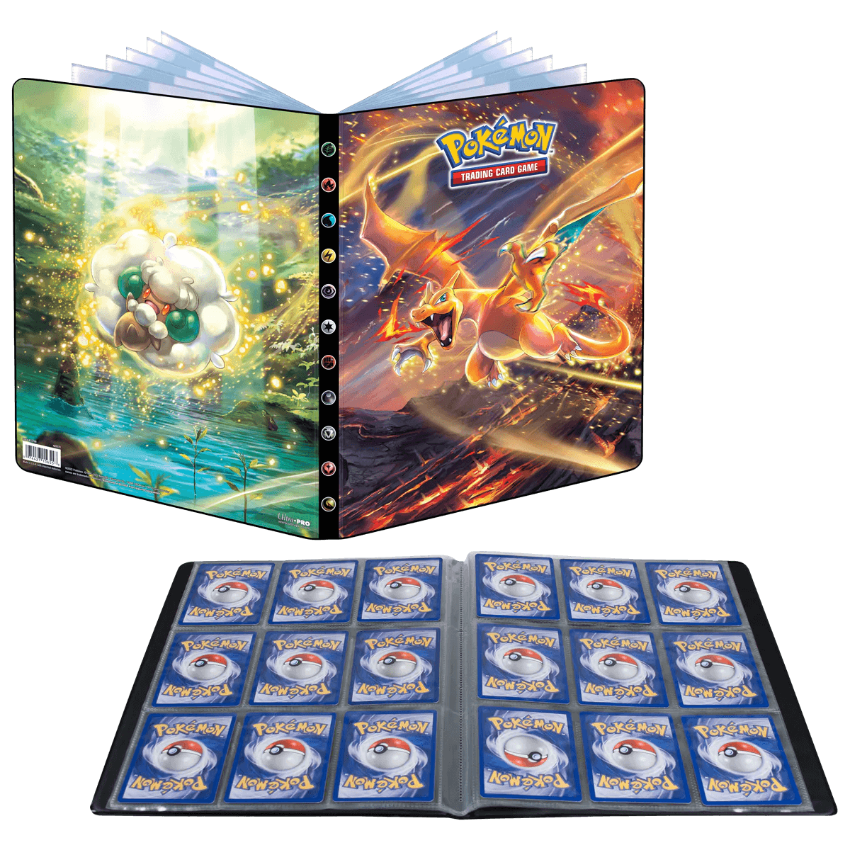 Pokemon - Ultra PRO Binder 9 - Pocket - Charizard & Whimsicott (Holds 252 cards) Ultra PRO 074427157883