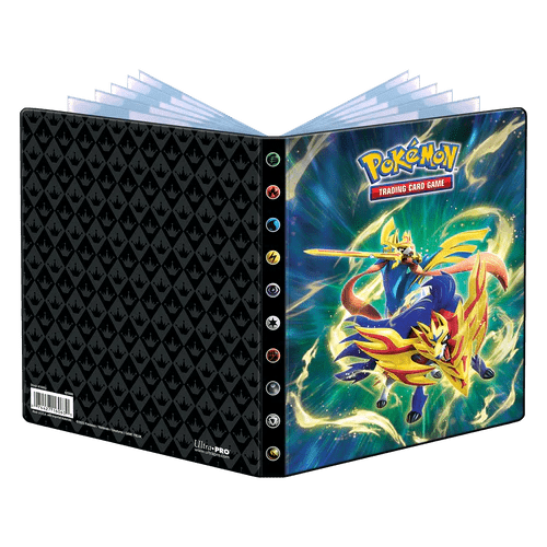 Pokemon - Ultra PRO Binder 9 - Pocket - Crowned Sword Zacian & Crowned Shield Zamazenta (Holds 252 cards) Ultra PRO 074427160647