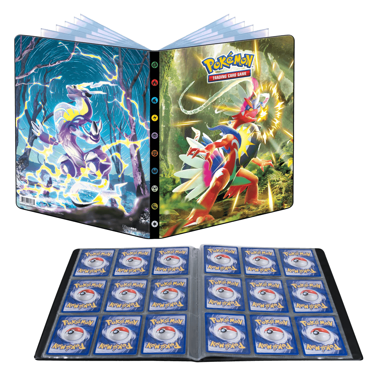 Pokemon - Ultra PRO Binder 9 - Pocket - Koraidon & Miraidon (Holds 252 cards) Ultra PRO 074427160661