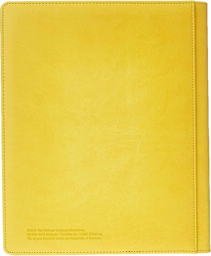 Pokemon - Ultra PRO Binder 9 - Pocket Premium - Leatherette Yellow - Pikachu (Holds 360 cards) Ultra PRO 074427845704