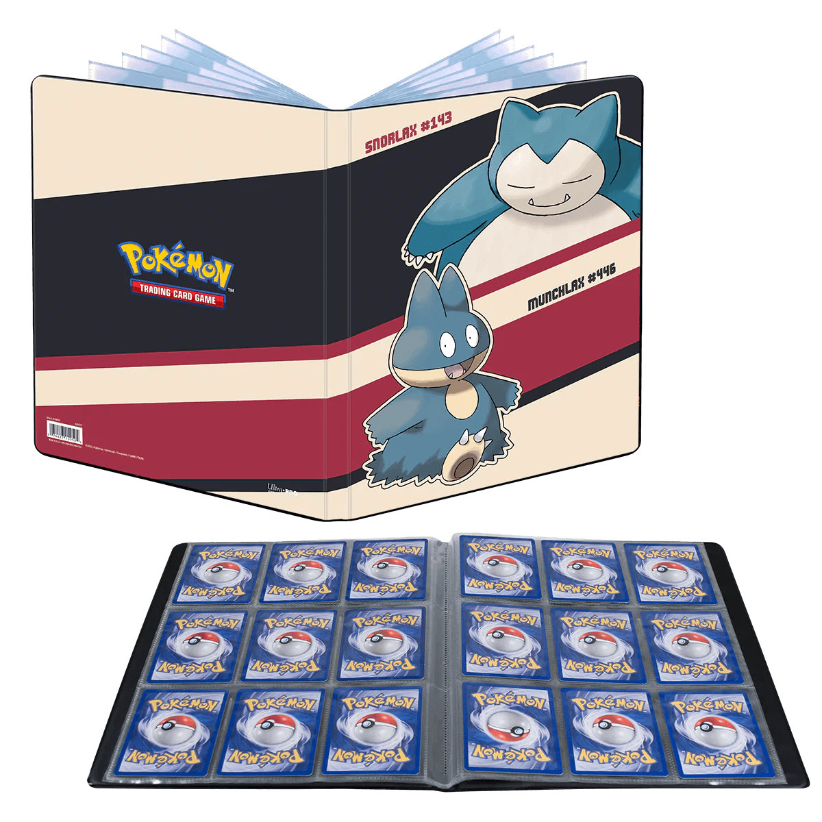 Pokemon - Ultra PRO Binder 9 - Pocket - Snorlax and Munchlax (Holds 180 cards) Ultra PRO 074427159504