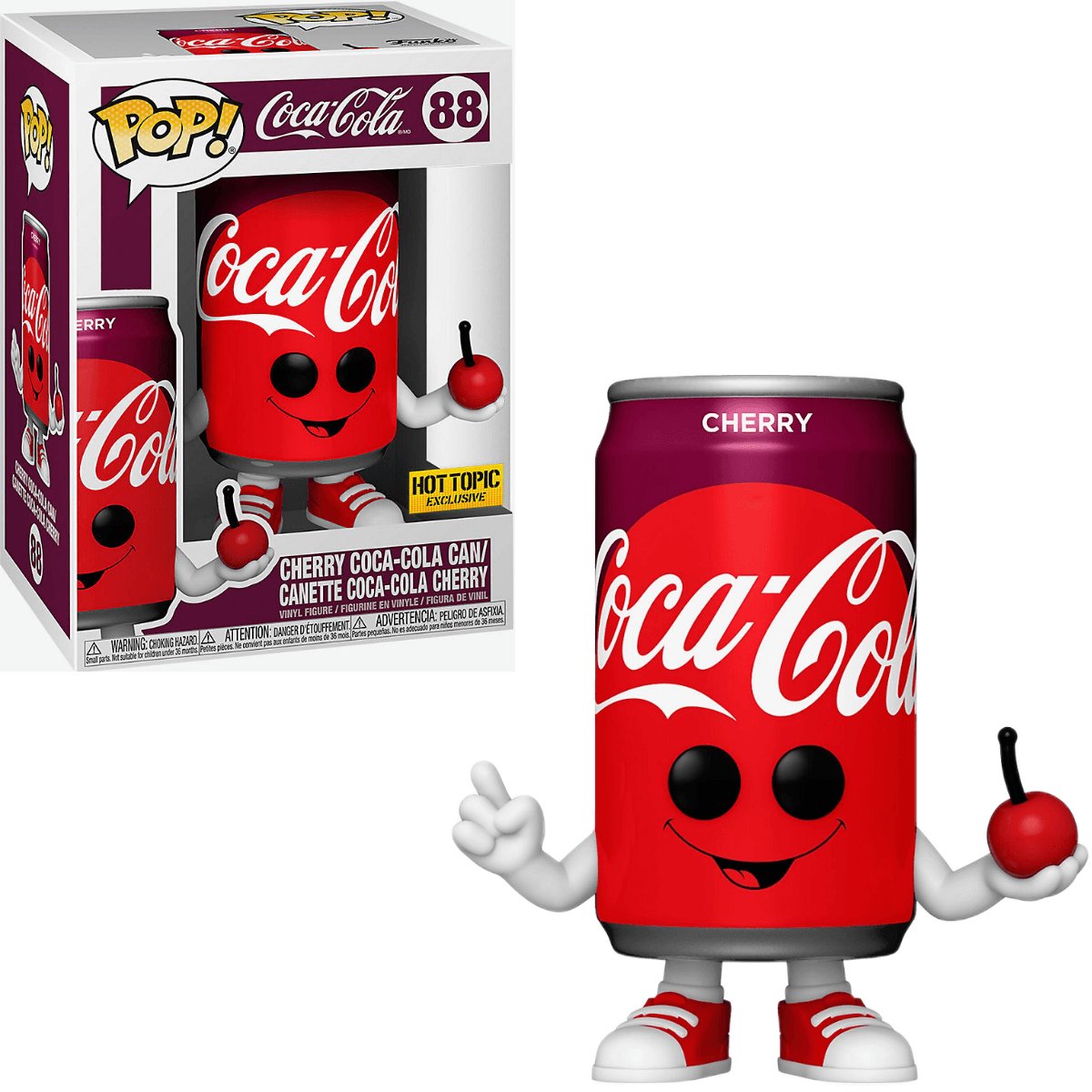 Pop! Ad Icons - Coca - Cola - Cherry Coca - Cola Can - #88 - Hot Topic Collection EXCLUSIVE Funko 889698556590