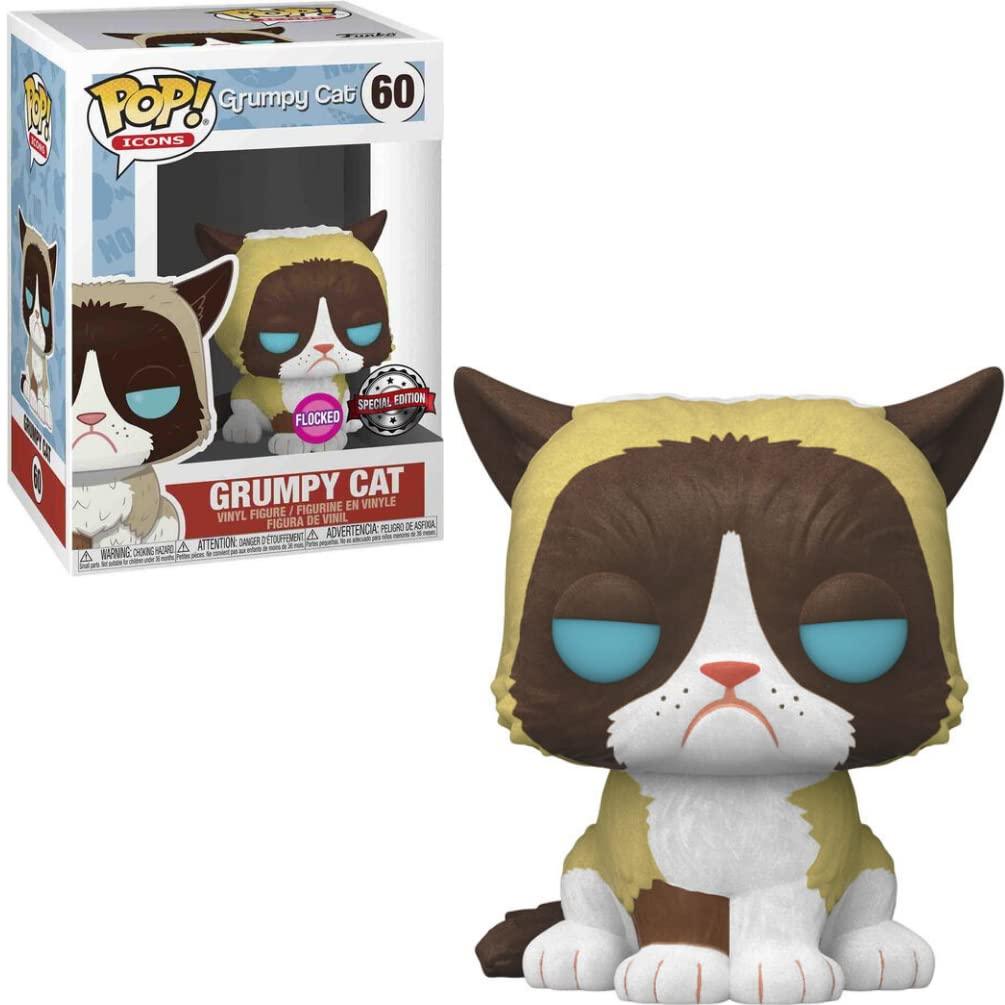 Pop! Ad Icons - Grumpy Cat - #60 - FLOCKED & SPECIAL Edition Funko 889698339889