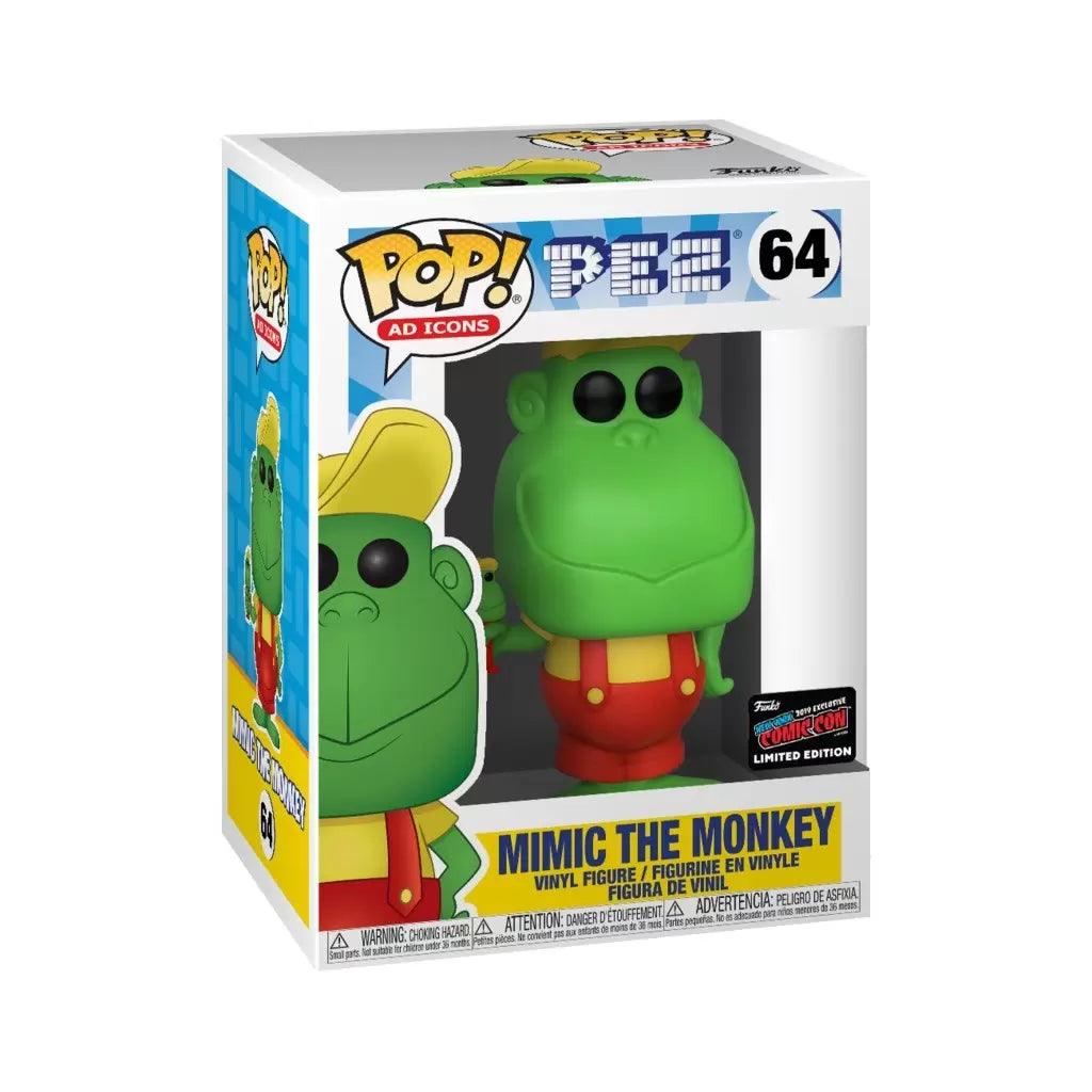 Pop! Ad Icons - Pez - Mimic The Monkey - #64 - LIMITED Edition EXCLUSIVE 2019 New York ComicCon Funko 889698432290