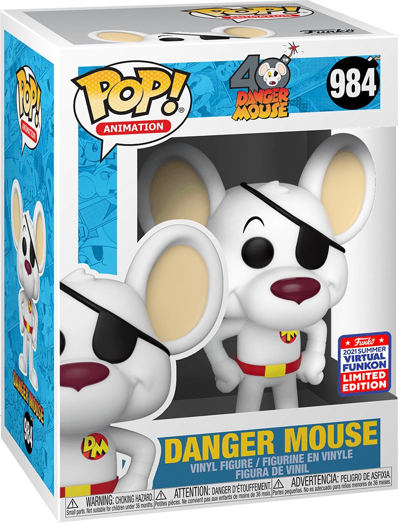 Pop! Animation - Danger Mouse 40th Anniversary - Danger Mouse - #984 - 2021 Summer Virtual Funkon LIMITED Edition Funko 889698557078