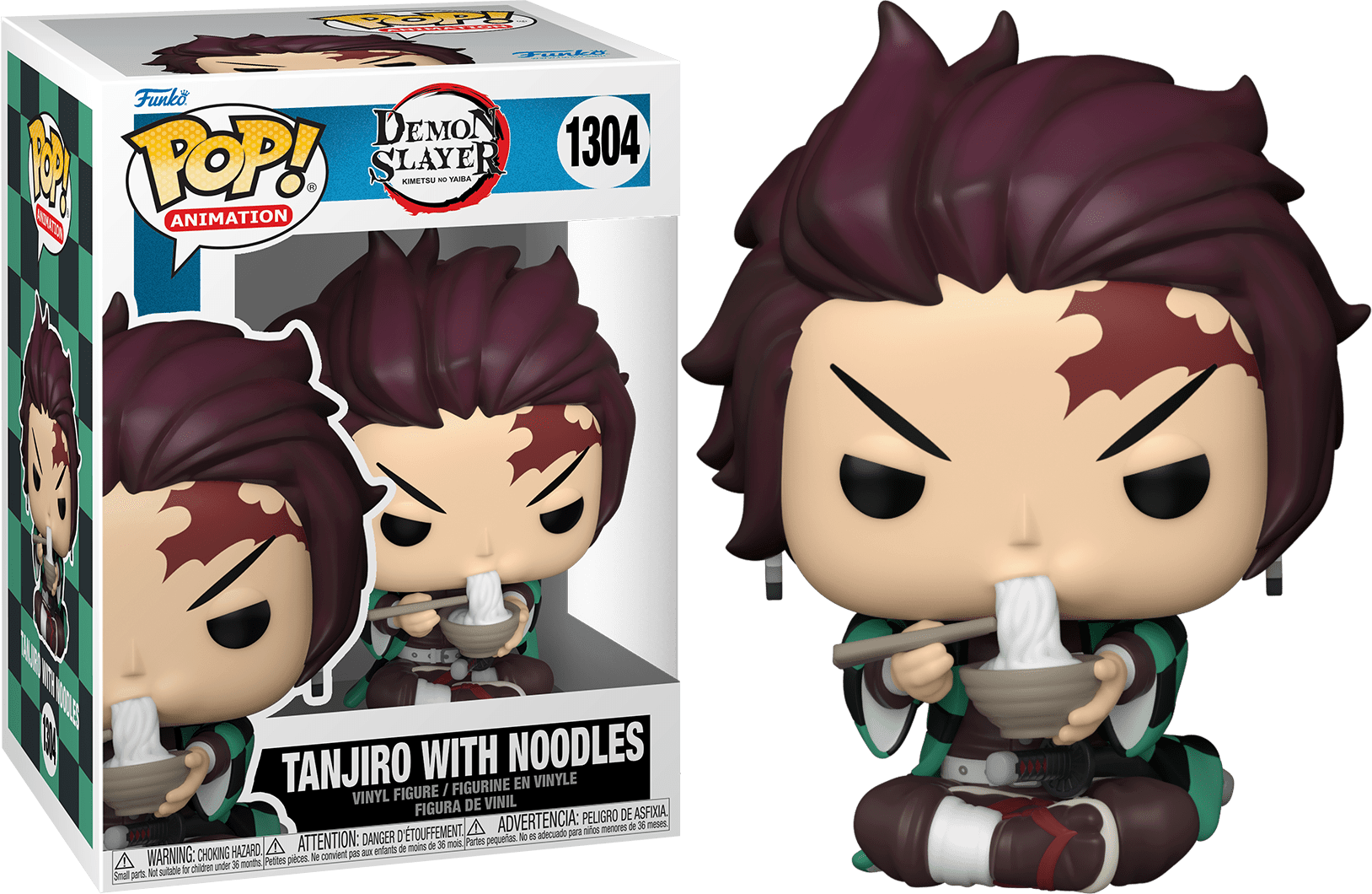 Pop! Animation - Demon Slayer - Tanjiro With Noodles - #1304 - Hobby Champion Inc