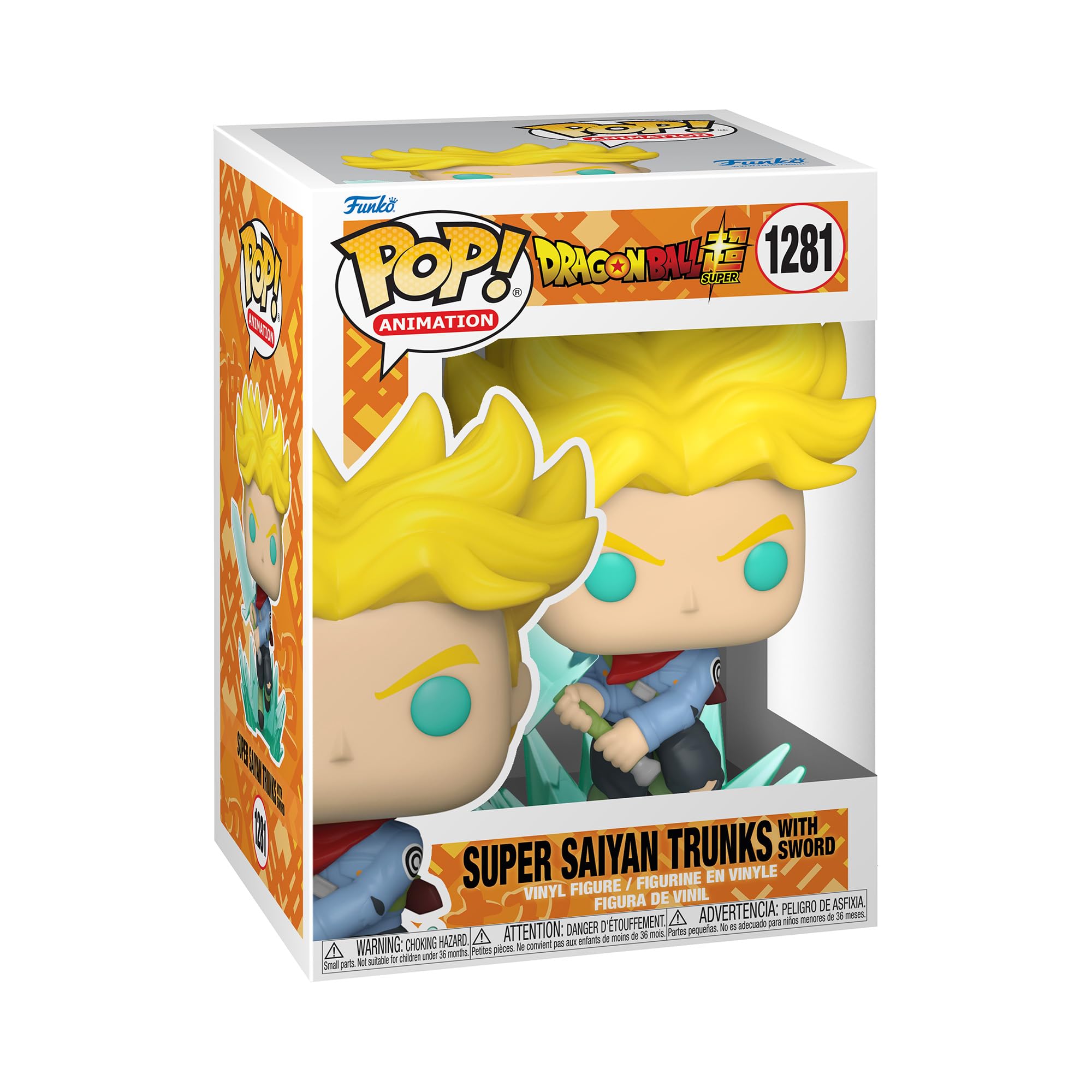 Pop! Animation - Dragon Ball Super - Super Saiyan Trunks with Sword - #1281 Funko 889698580199