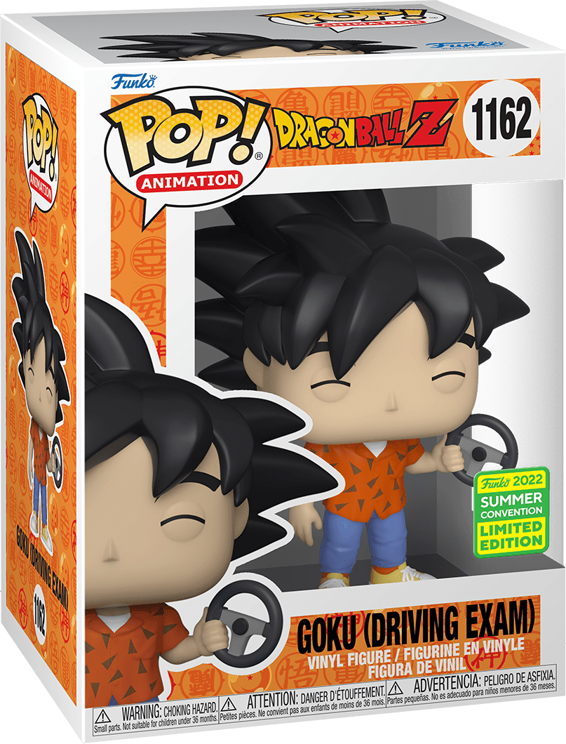 Pop! Animation - Dragon Ball Z - Goku (Driving Exam) - #1162 - 2022 Summer Convention LIMITED Edition Funko 889698652377