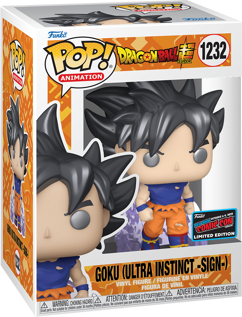 Pop! Animation - Dragon Ball Z - Goku (Ultra Instinct -Sign-) - #1232 - 2022 New York Fall Comic Con LIMITED Edition - Hobby Champion Inc