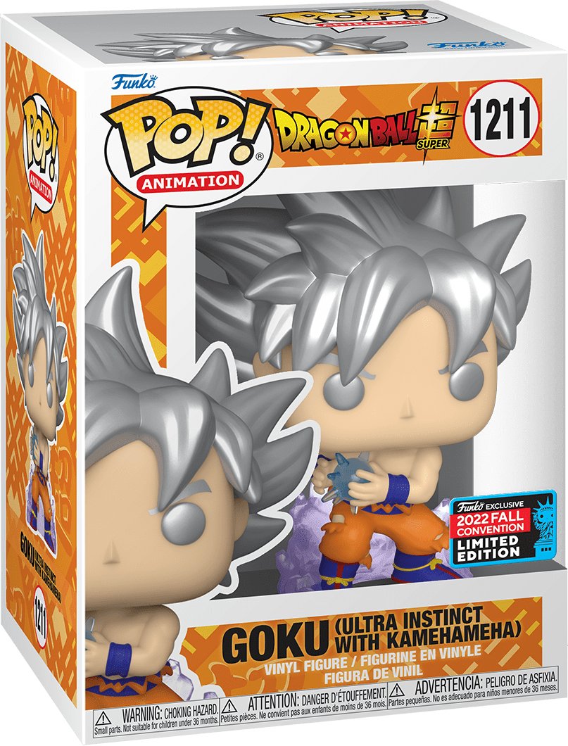 Pop! Animation - Dragon Ball Z - Goku (Ultra Instinct With Kamehameha) - #1211 - 2022 New York Fall Convention LIMITED Edition Funko 889698584500