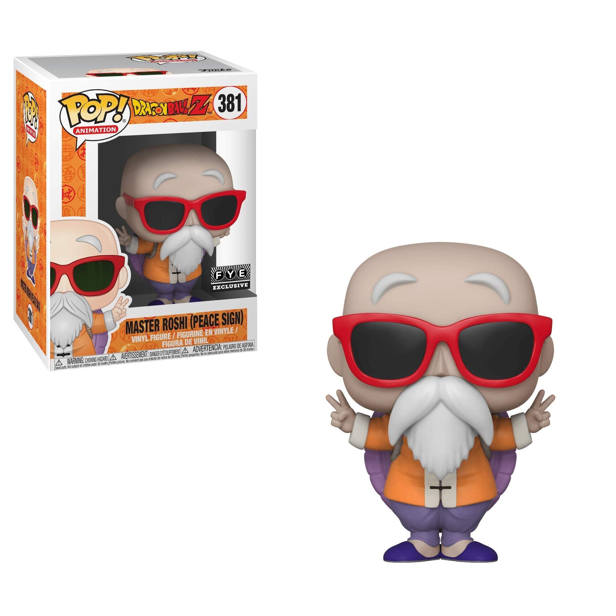 Pop! Animation - Dragon Ball Z - Master Roshi (Peace Sign) - #381 - FYE Exclusive - Hobby Champion Inc