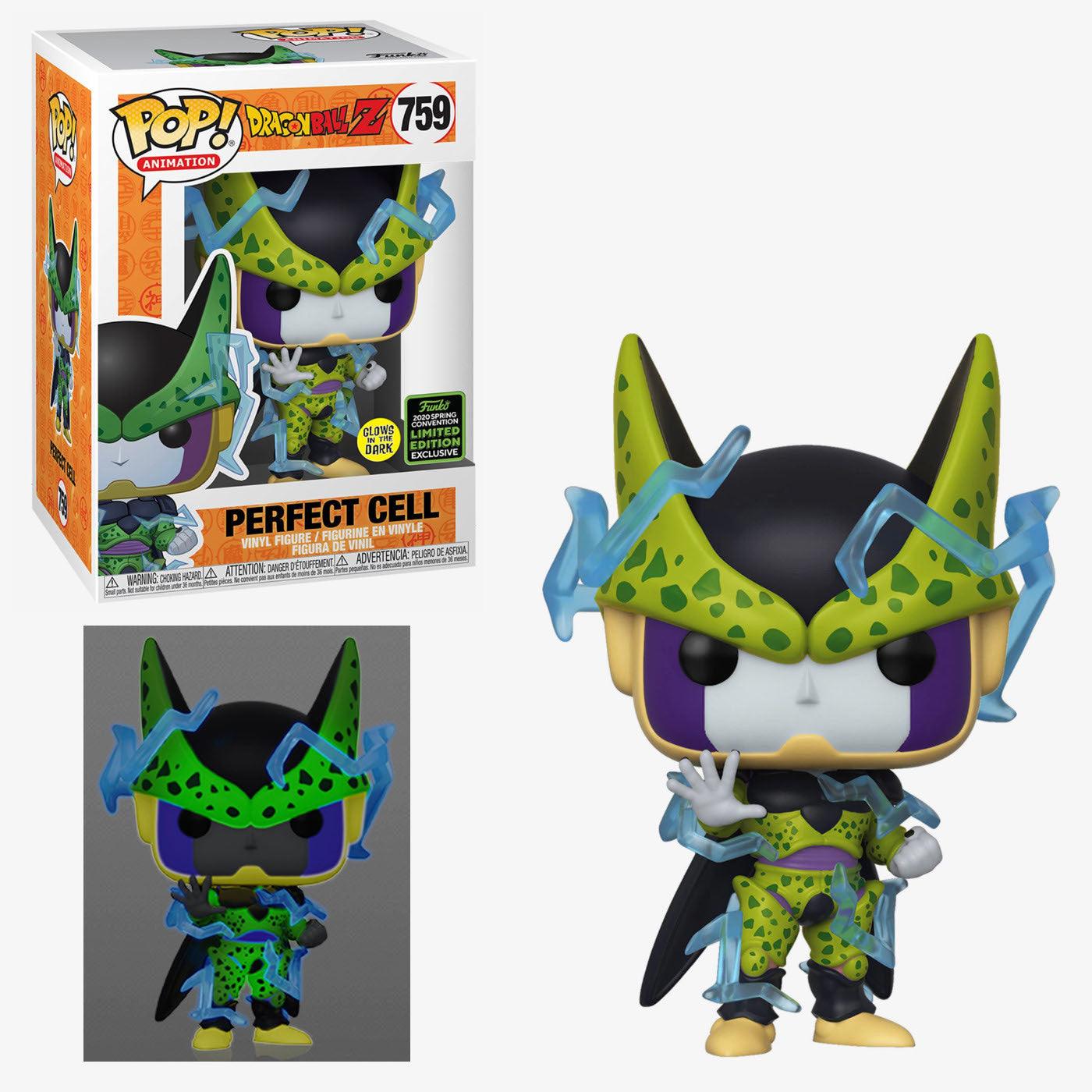 Pop! Animation - Dragon Ball Z - Perfect Cell - #759 - Glow In The Dark & 2020 Spring Convention LIMITED Edition EXCLUSIVE - Hobby Champion Inc