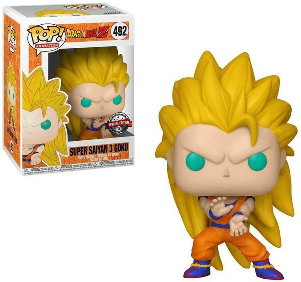 Pop! Animation - Dragon Ball Z - Super Saiyan 3 Goku - #492 - SPECIAL Edition Funko 889698349789