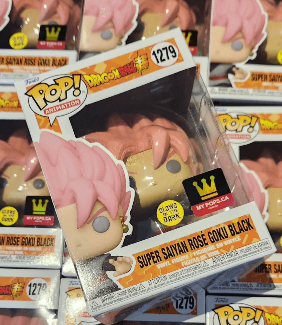 Pop! Animation - Dragon Ball Z - Super Saiyan Rosé Goku Black - #1279 - Glow In The Dark & Mypops.ca - Hobby Champion Inc