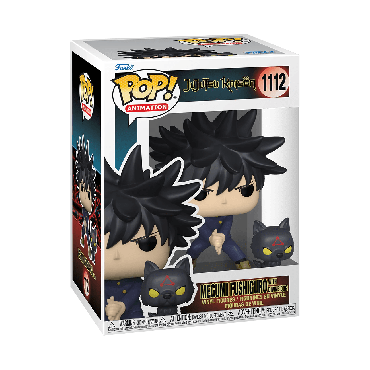 Pop! Animation - Jujutsu Kaisen - Megumi Fushiguro With Divine Dog - #1112 Funko 889698613606