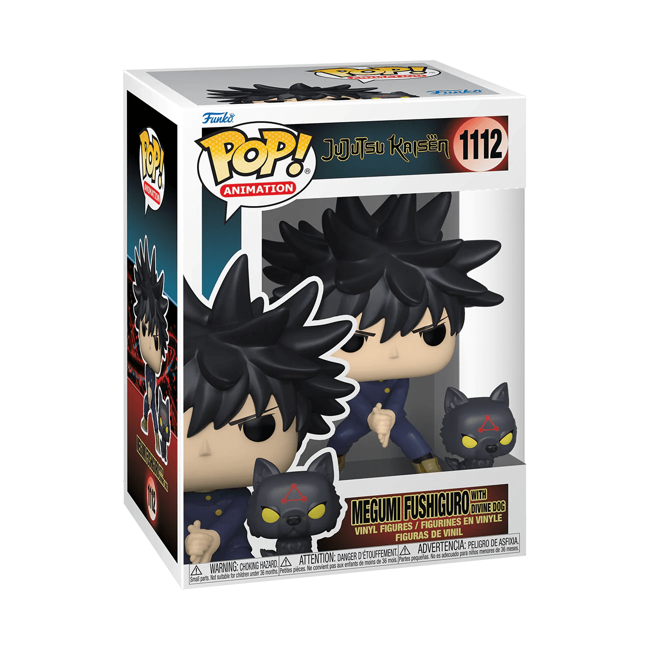 Pop! Animation - Jujutsu Kaisen - Megumi Fushiguro With Divine Dog - #1112 - Hobby Champion Inc