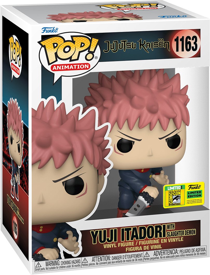 Pop! Animation - Jujutsu Kaisen - Yuji Itadori With Slaughter Demon - #1163 - LIMITED Edition EXCLUSIVE 2022 San Diego ComicCon Funko 889698652421