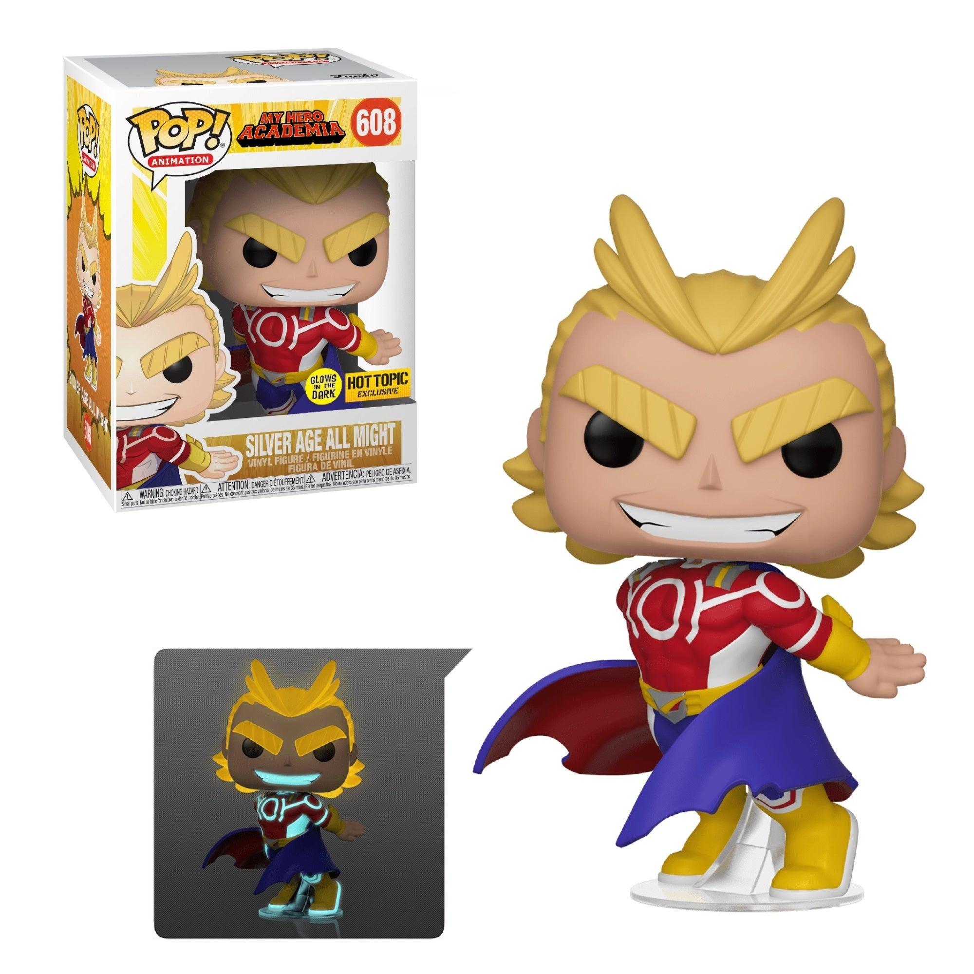 Pop! Animation - My Hero Academia - Silver Age All Might - #608 - Glows In The Dark & Hot Topic EXCLUSIVE Funko 889698441810