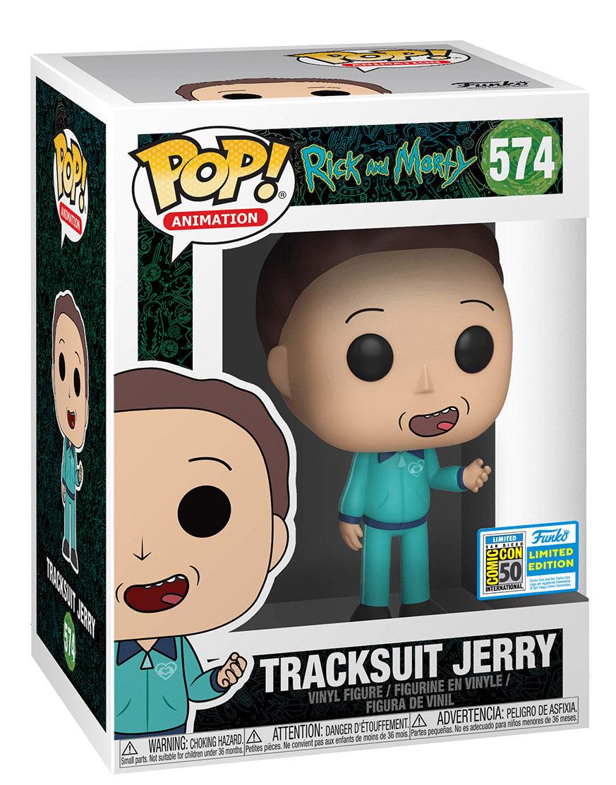 Pop! Animation - Rick and Morty - Tracksuit Jerry - #574 - LIMITED Edition EXCLUSIVE 2019 San Diego ComicCon Funko 889698403856