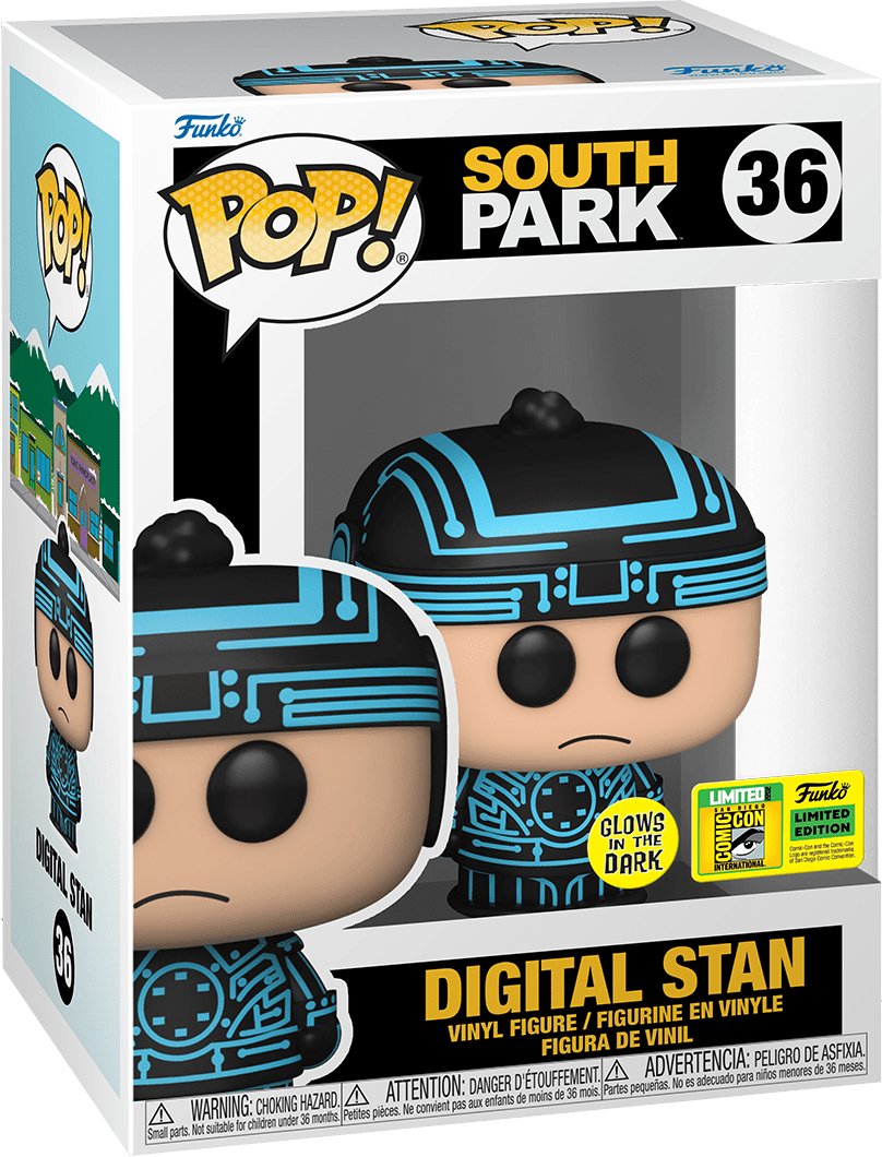 Pop! Animation - South Park - Digital Stan - #36 - Glows In The Dark & LIMITED Edition EXCLUSIVE 2022 San Diego ComicCon Funko 889698652551