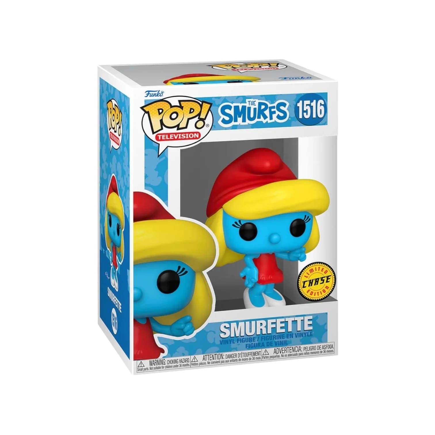 Pop! Animation - The Smurfs - Smurfette - #1516 - LIMITED CHASE Edition Funko 889698792592