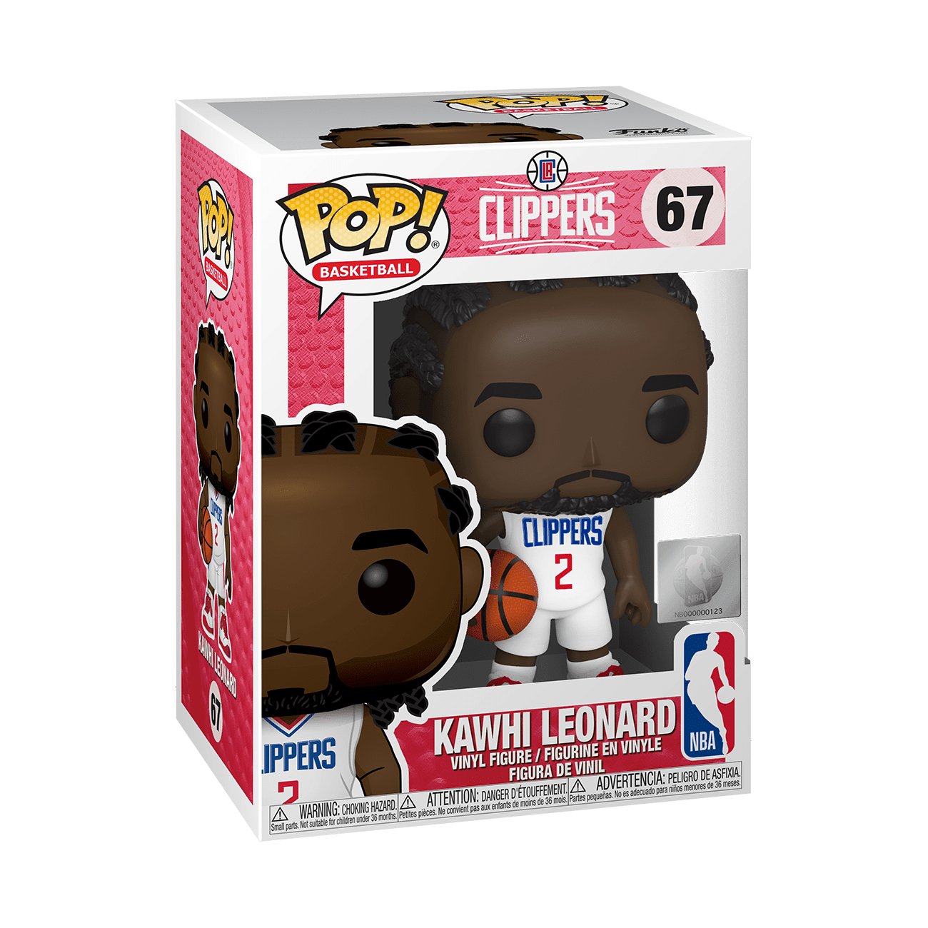 Pop! Basketball - NBA Los Angeles Clippers - Kawhi Leonard - #67 Funko 889698465649