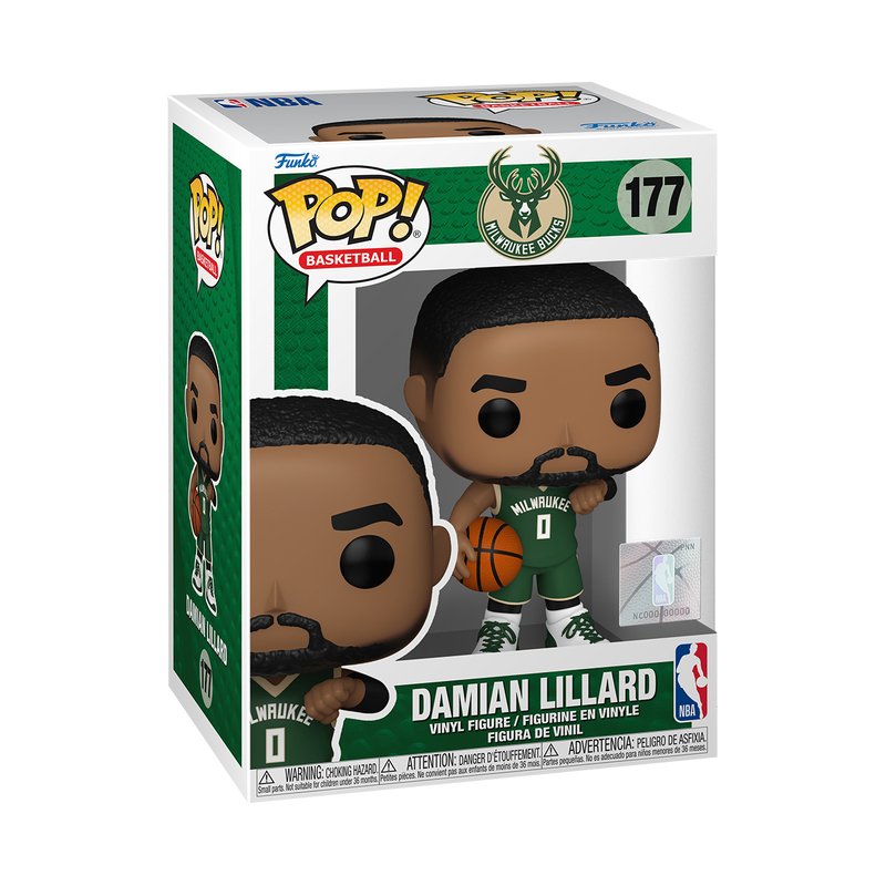 Pop! Basketball - NBA Milwaukee Buck's - Damian Lillard - #177 Funko 889698834087