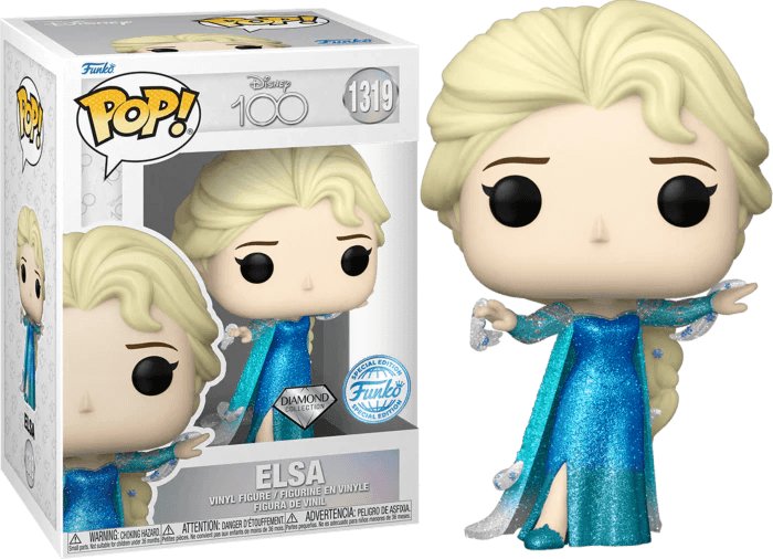 Pop! Disney - 100th Anniversary - Elsa - #1319 - DIAMOND Collection & Funko SPECIAL Edition Funko 889698689427