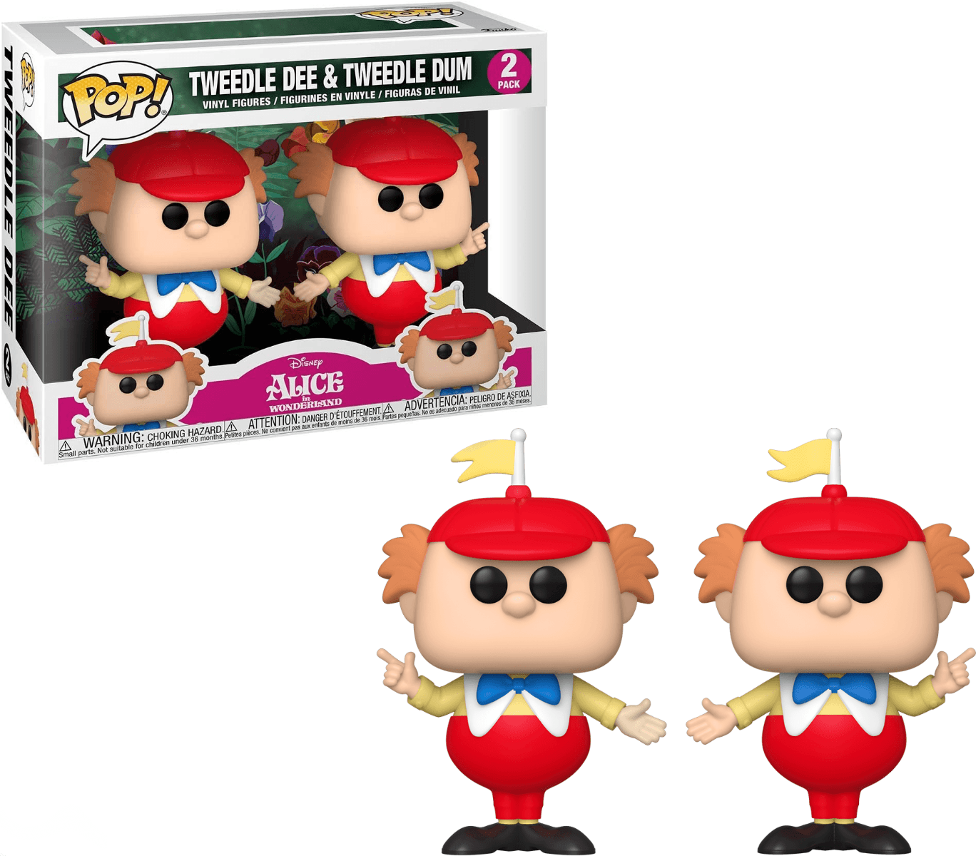 Pop! Disney - Alice In Wonderland - Tweedle Dee & Tweedle Dum (2 - Pack) Funko 889698557382