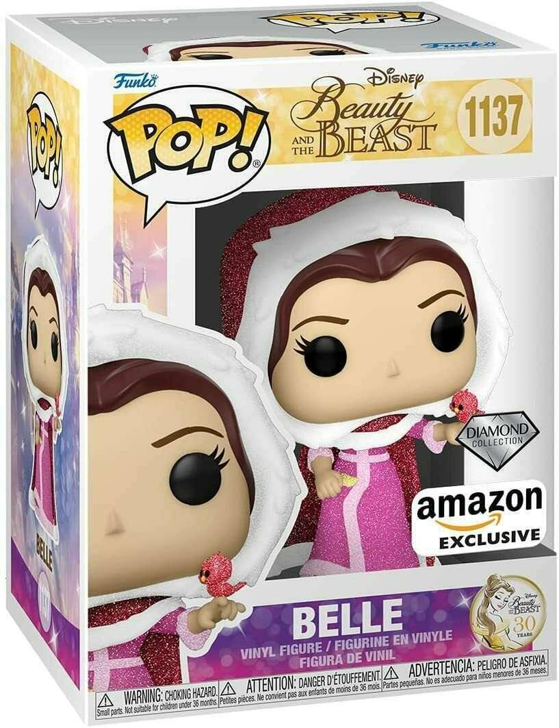 Pop! Disney - Beauty And The Beast - Belle - #1137 - DIAMOND Collection Amazon EXCLUSIVE Funko 889698589468