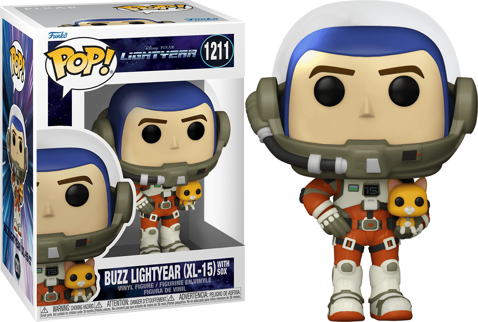 Pop! Disney - Lightyear - Buzz Lightyear (XL - 15) with Sox - #1211 Funko 889698639491