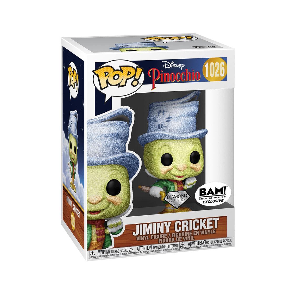Pop! Disney - Pinocchio - Jiminy Cricket - #1026 - DIAMOND Collection BAM! EXCLUSIVE - Hobby Champion Inc