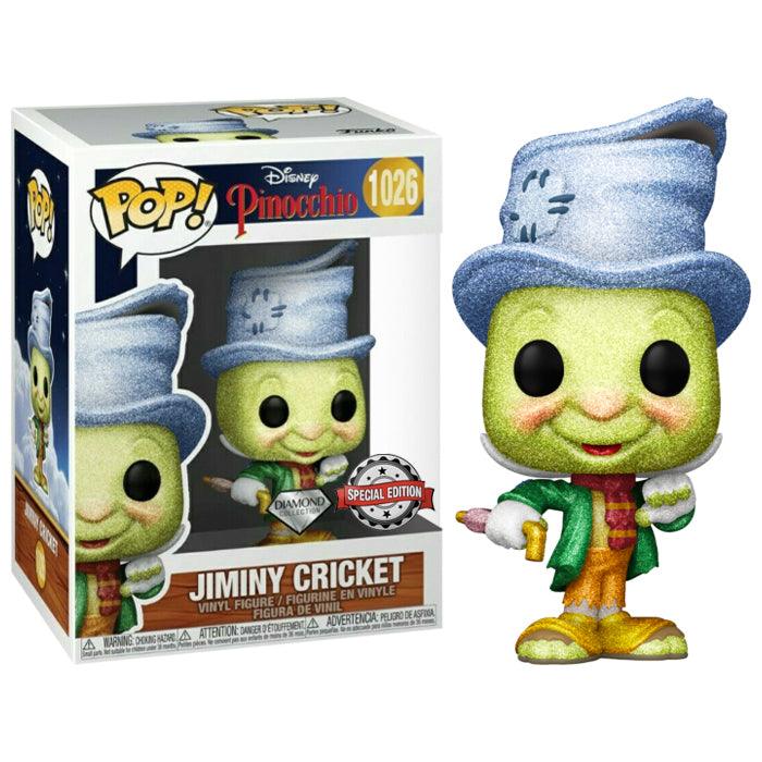 Pop! Disney - Pinocchio - Jiminy Cricket - #1026 - DIAMOND Collection & SPECIAL Edition Funko 889698516709