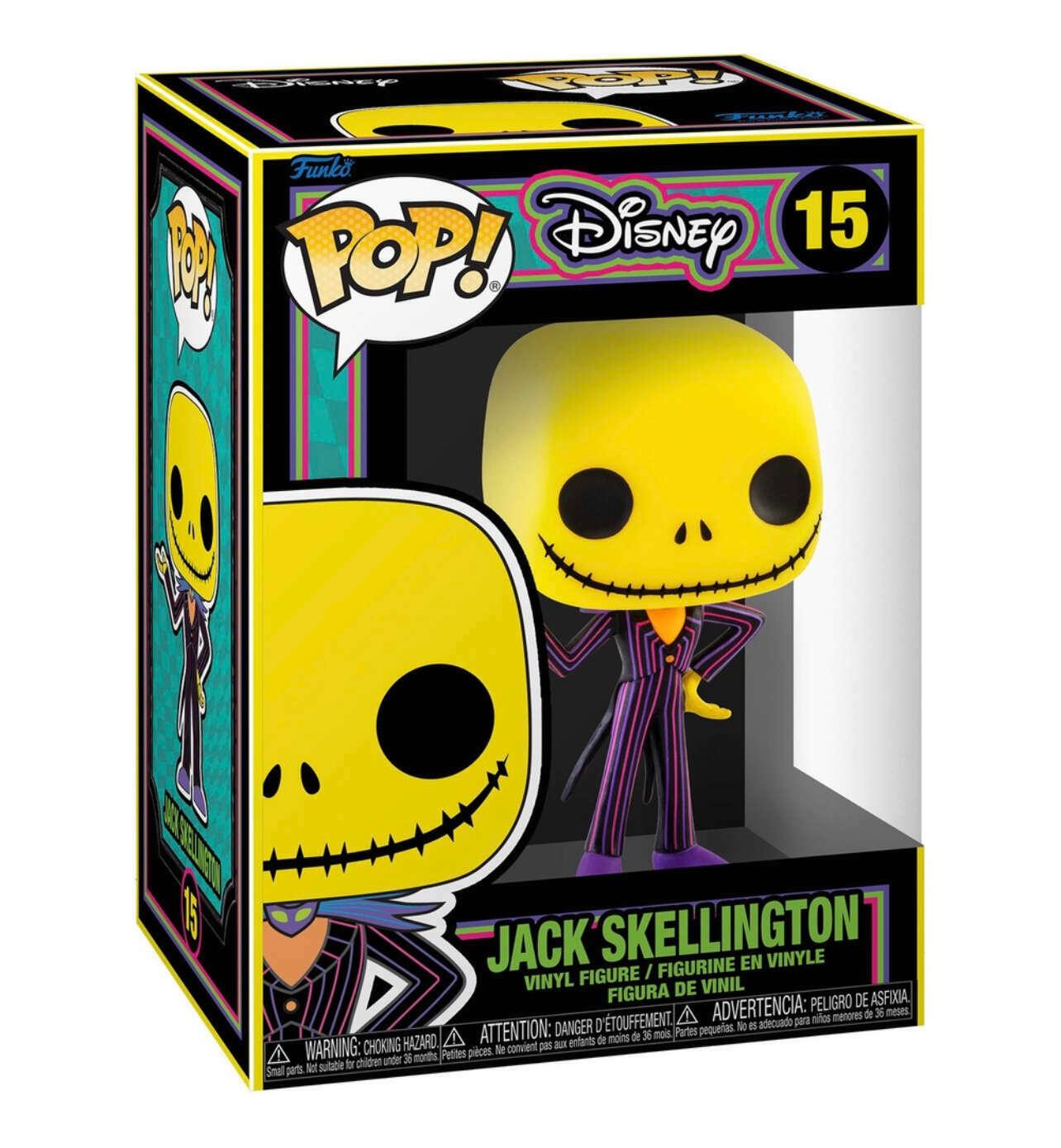 Pop! Disney - The Nightmare Before Christmas - Jack Skellington - #15 - Blacklight Glow Funko 889698639606