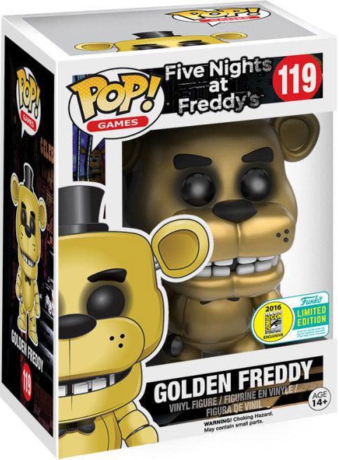 Pop! Games - Five Nights at Freddy's - Golden Freddy - #119 - EXCLUSIVE 2016 San Diego Comic Con LIMITED Edition - Hobby Champion Inc