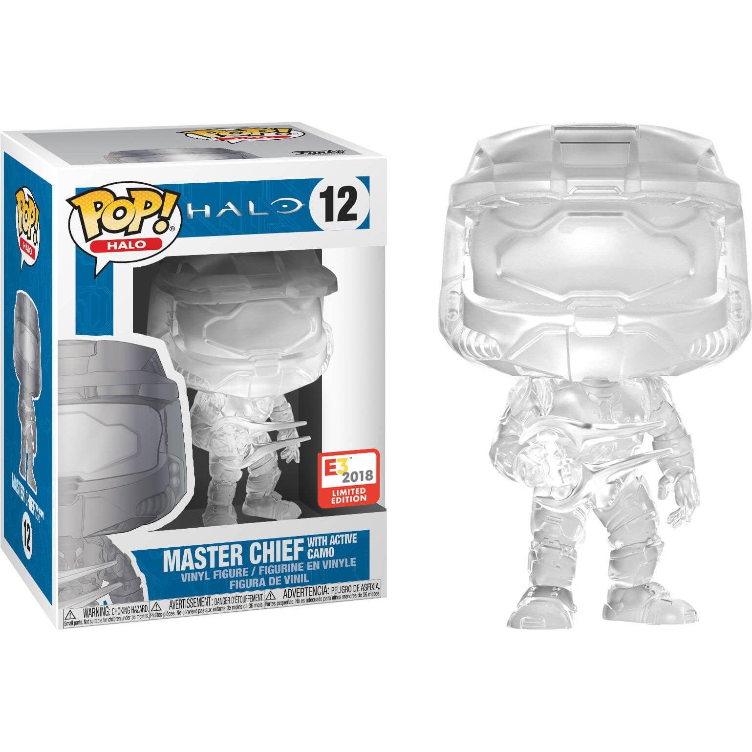 Pop! Games - Halo - Master Chief With Active Camo - #12 - E3 2018 LIMITED Edition Funko 889698333382