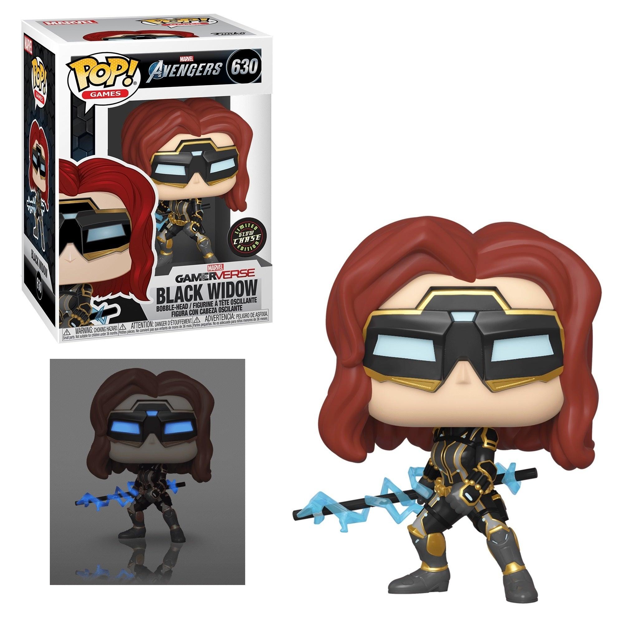 Pop! Games - Marvel Avengers - Black Widow - #630 - Glows In The Dark & LIMITED CHASE Edition Funko 889698478137