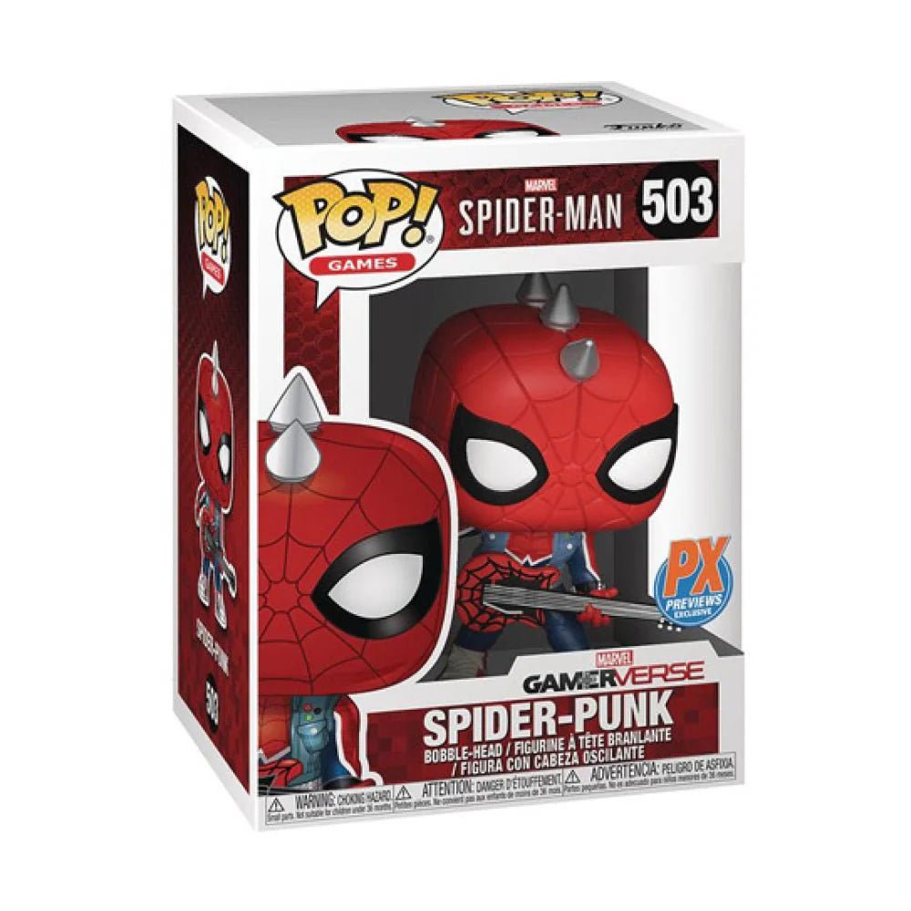 Pop! Games - Marvel Spider - Man - GamerVerse Spider - Punk - #503 - PX Previews EXCLUSIVE Funko 889698389839