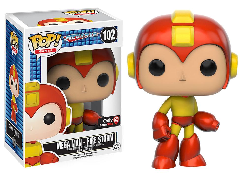 Pop! Games - Mega Man - Mega Man Fire Storm - #102 - GameStop EXCLUSIVE Funko 889698103626