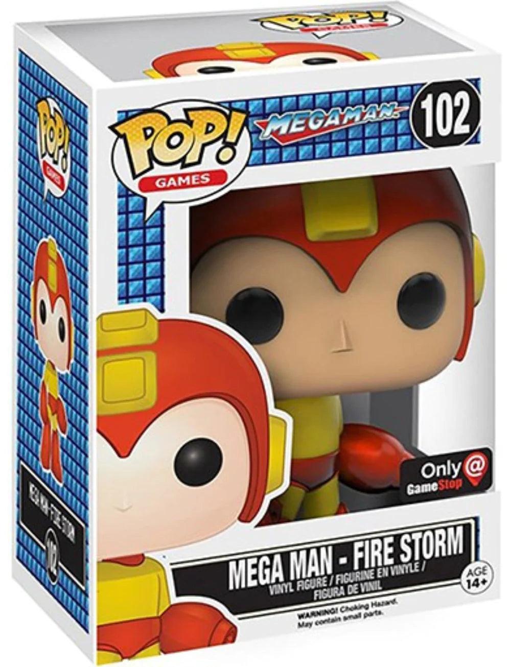 Pop! Games - Mega Man - Mega Man Fire Storm - #102 - GameStop EXCLUSIVE Funko 889698103626