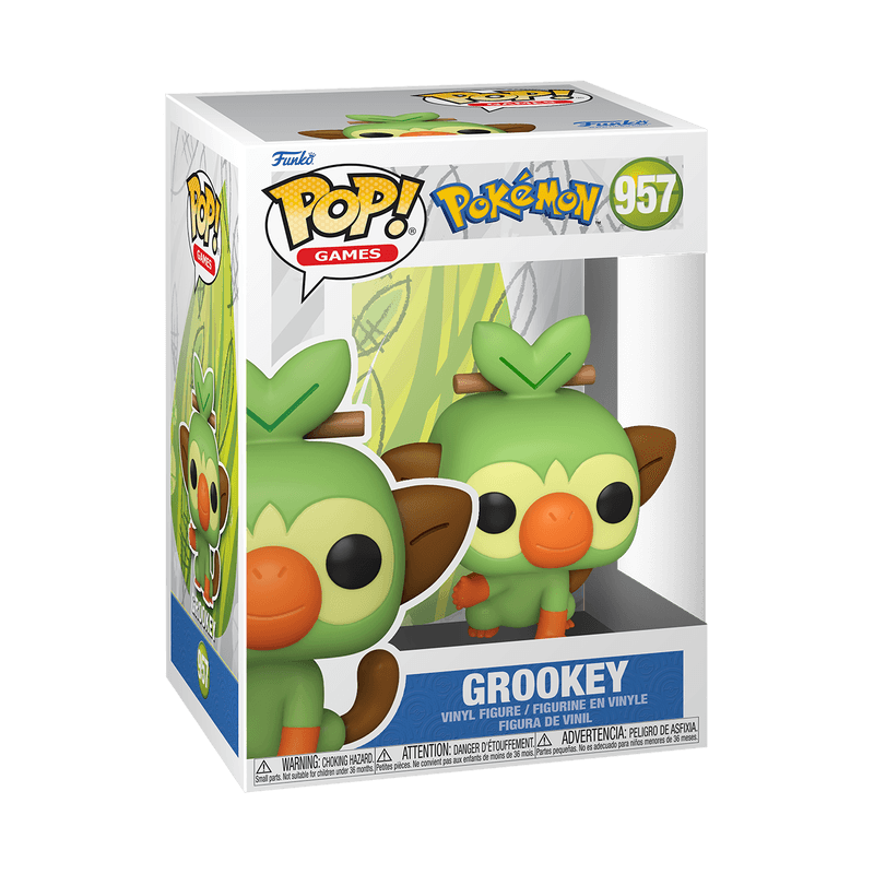 Pop! Games - Pokemon - Grookey - #957 - Hobby Champion Inc