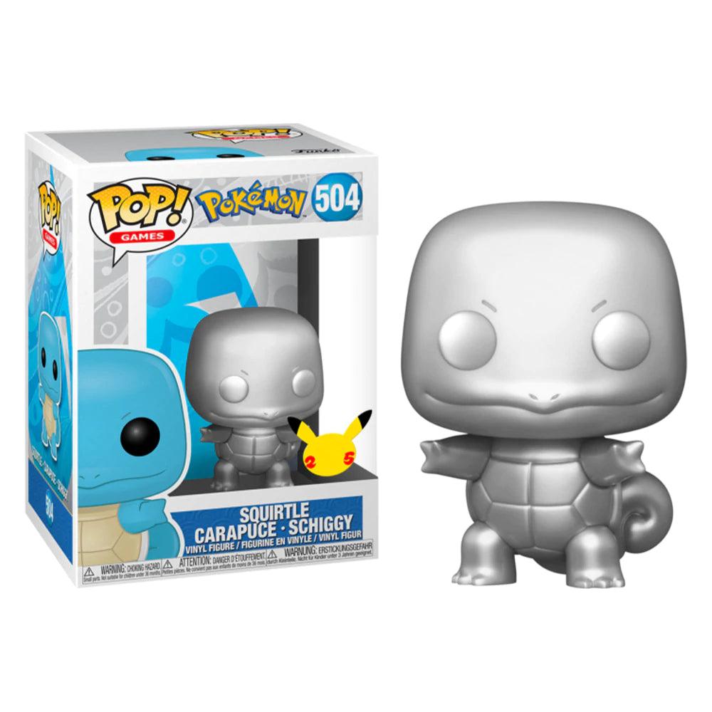 Pop! Games - Pokemon - Squirtle - #504 (Silver Metallic) Funko 889698563147