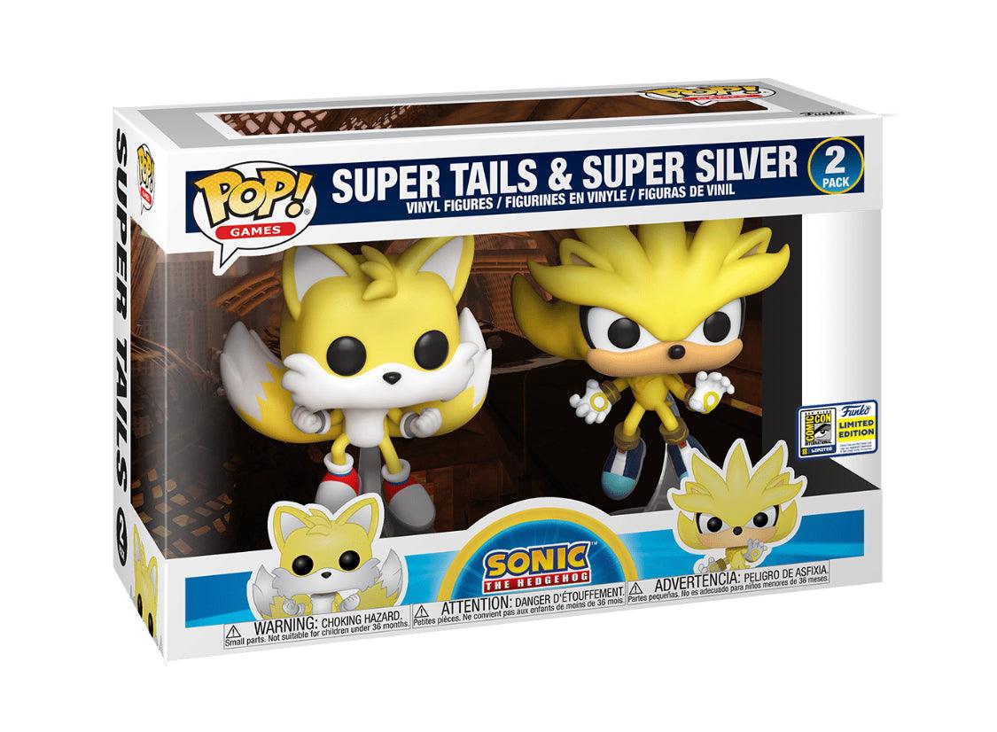 Pop! Games - Sonic The Hedgehog - Super Tails & Super Silver (2 Pack) - San Diego Comic Con International - Hobby Champion Inc