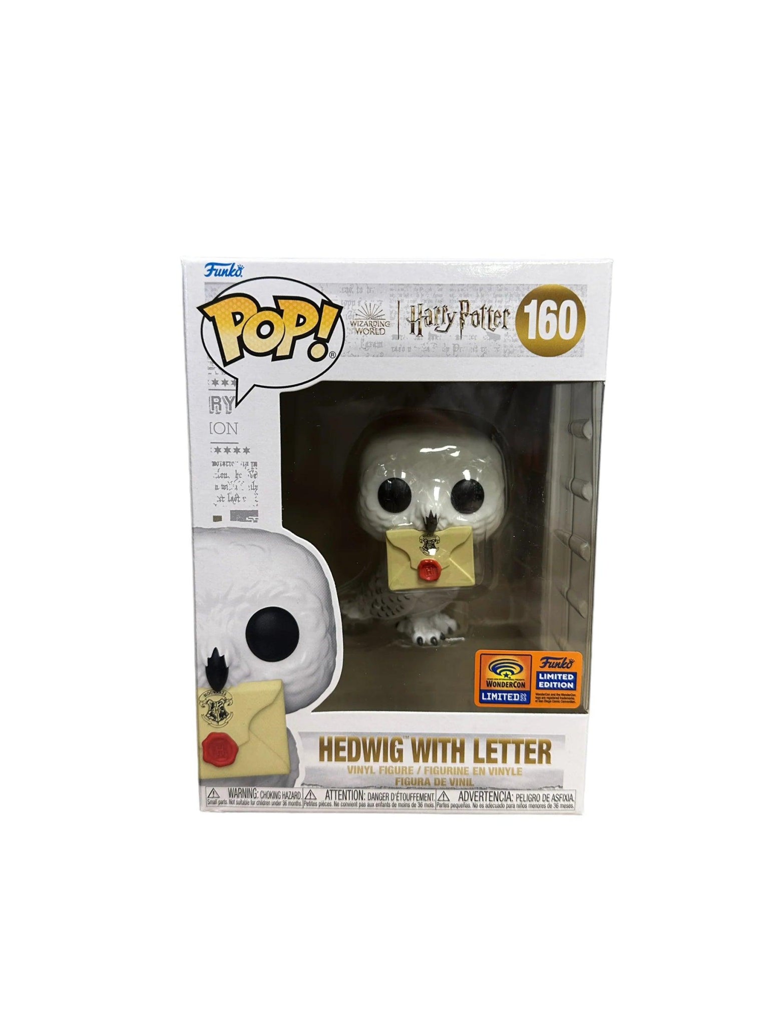 Pop! Harry Potter - Hedwig With Letter - #160 - 2023 Wondercon LIMITED Edition Funko 889698702782